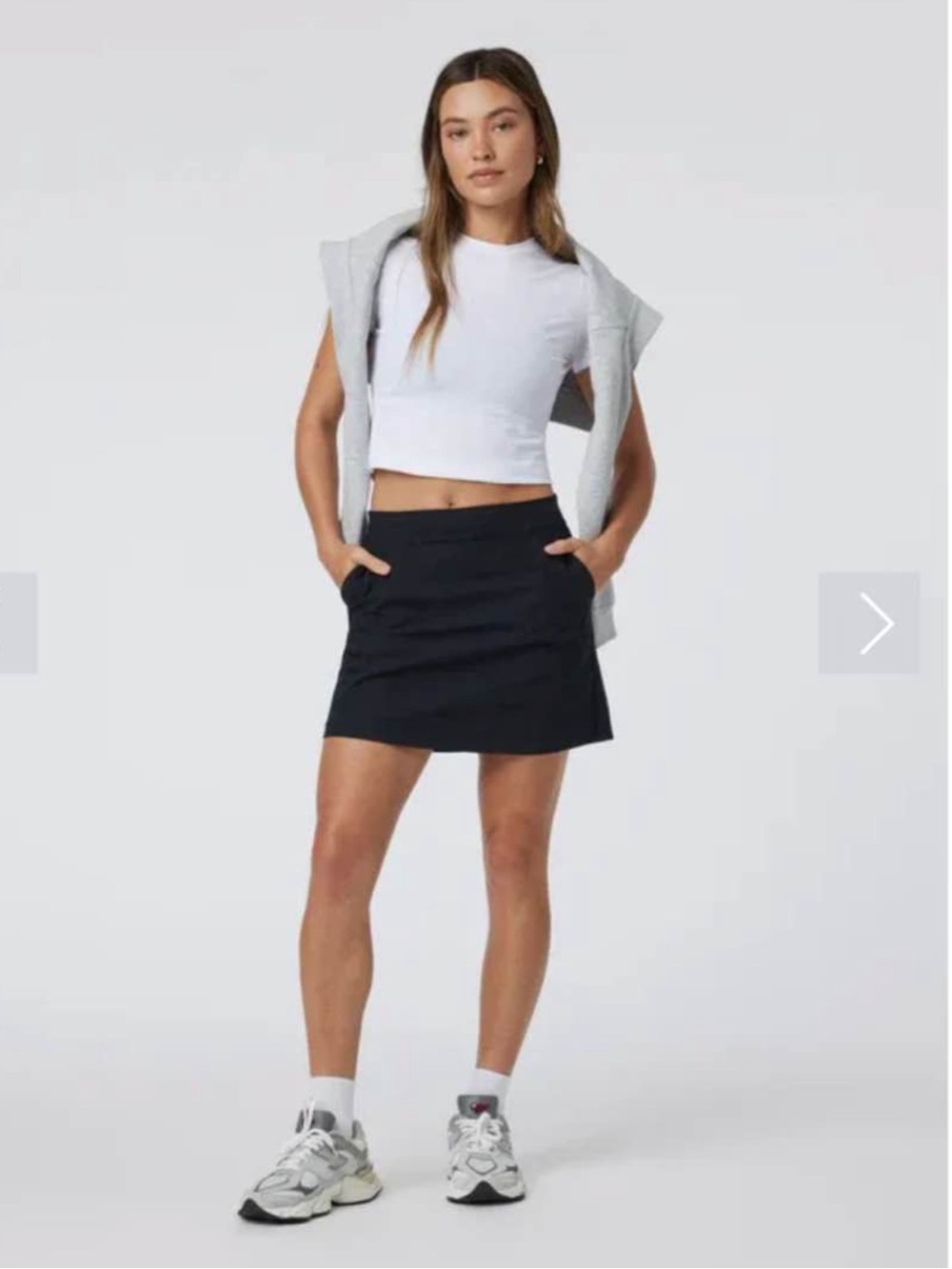 Vuori Meta Skirt Black Size Large NWT Performance Athletic Golf Tennis Skort